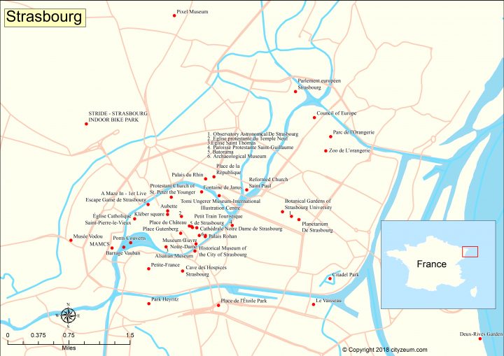 Carte De Strasbourg : Plan Touristique Strasbourg dedans Carte De France Imprimable Gratuite