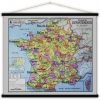 Carte Départements De France 140X120 - Blue-Shaker dedans Carte Departements Francais