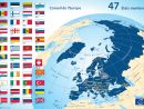 Carte Des 47 Etats Membres destiné Carte Des Pays De L Europe