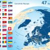 Carte Des 47 Etats Membres serapportantà Carte Des Pays D Europe
