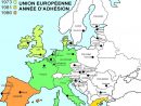 Carte Des Adhésions Successives À L'union Européenne, De 1957 À 2013 tout Carte Union Europeene