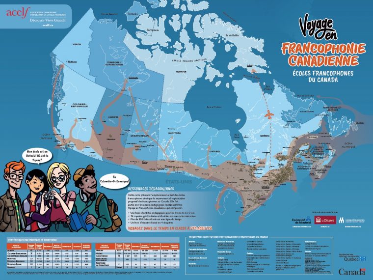 Carte Des Écoles Francophones – Outils D'intervention – Acelf concernant Carte De France Pour Les Enfants