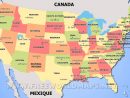 Carte Des États-Unis - Carte Des Usa avec Carte Etat Amerique