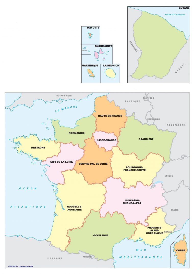 Carte Des Nouvelles Régions De France | Webzine+ concernant Carte Nouvelle Région France