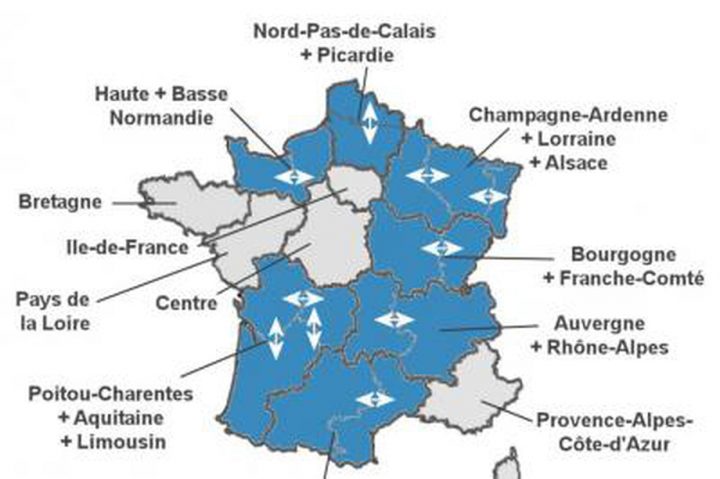 Carte Des Nouvelles Régions : Voici Les 13 Régions Françaises concernant Carte Des 13 Nouvelles Régions De France