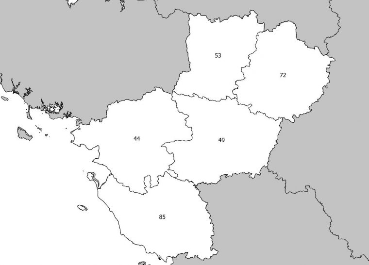 Carte Des Pays De La Loire – Pays De La Loire Carte Des pour Carte De France Avec Departement A Imprimer