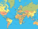 Carte Des Pays Du Monde Anglais, La Carte Des Pays Du Monde dedans Carte Du Monde Pour Enfant