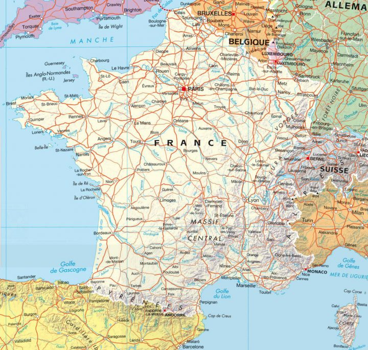 Carte Des Villes De France pour Carte De France Avec Les Villes