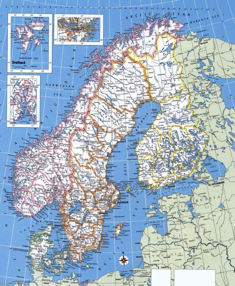 Carte Détaillée De La Norvège – Carte Détaillée De La concernant Carte De L Europe Détaillée