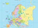 Carte Détaillée Politique Colorée Et Nouvelle De Carte De L destiné Carte De L Europe Détaillée