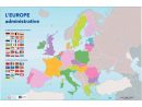 Carte D'europe Administrative120X80Cm intérieur Carte Géographique De L Europe