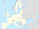 Carte D'europe Vierge Ou Détaillée Avec Capitales - Carte D intérieur Apprendre Pays Europe