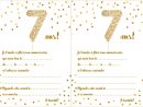 Carte D'invitation D'anniversaire 7 Ans à Jeux À Imprimer 8 Ans