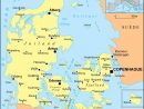 Carte Du Danemark - Cartes Du Reliefs, Des Villes tout Carte Europe Sans Nom Des Pays