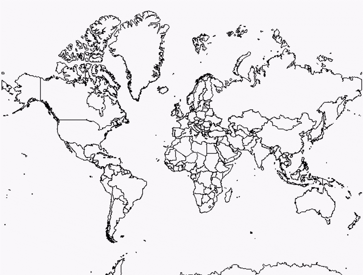 Carte Du Monde À Imprimer En A3, A4 Et Grand Format (Pdf Et tout Carte De L Europe Vierge À Imprimer