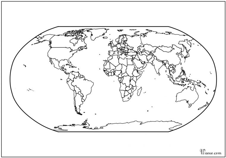 Carte Du Monde Atlas Vierge À Imprimer à Carte Europe Vierge À Compléter En Ligne