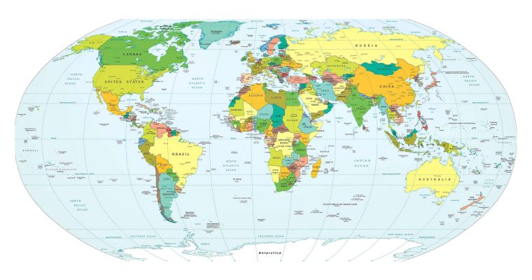 Carte Du Monde Détaillée Avec Pays Et Capitales – Comparatif concernant Carte Europe Avec Capitales