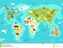 Carte Du Monde En Bande Dessinée Pour Enfants Géographie pour Carte Du Monde Pour Enfant
