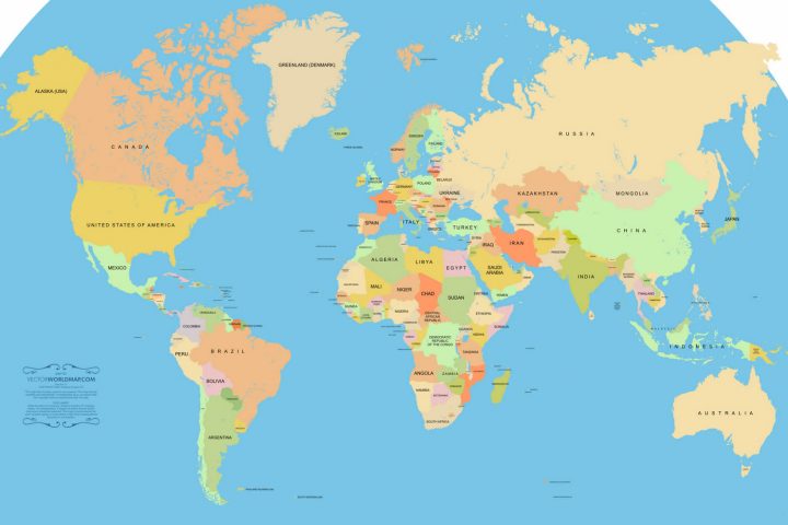 Carte Du Monde Pays concernant Carte D Europe Avec Pays