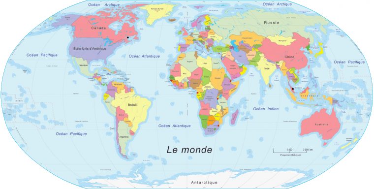 Carte Du Monde Pour Enfant, Carte Du Monde dedans Carte Du Monde Pour Enfant