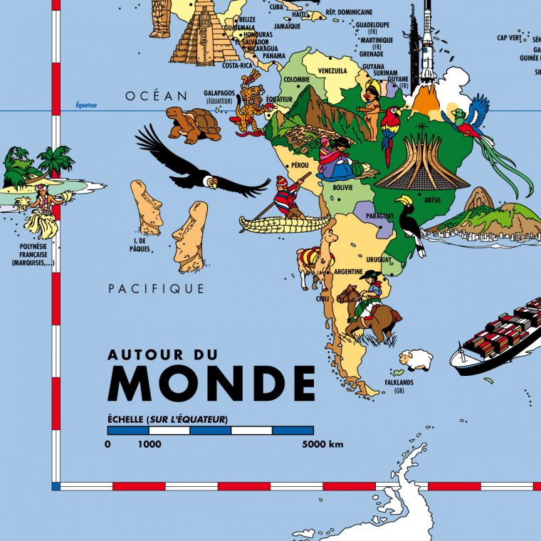 Carte Du Monde Pour Enfants – Détails 1 destiné Carte Du Monde Enfant