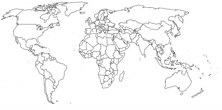 Carte Du Monde Vierge À Imprimer Et À Remplir Avec Noms Des encequiconcerne Carte De L Europe Vierge À Imprimer