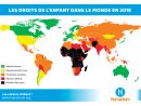 Carte Du Respect Des Droits De L'enfant Dans Le Monde - Humanium concernant Carte Du Monde Enfant