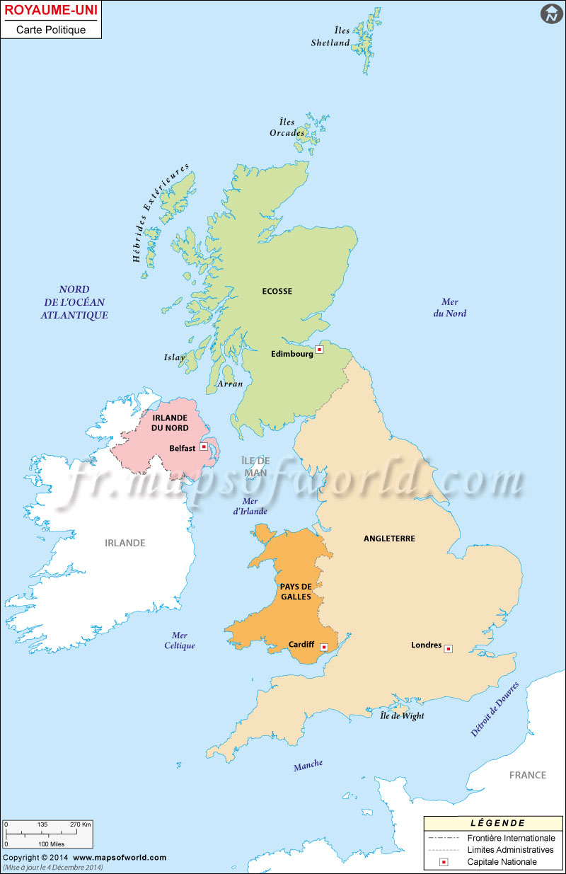 Carte Du Royaume-Uni, Carte Du Royaume-Uni, Carte De Comté concernant Carte Europe Avec Capitales 