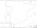 Carte Espagne Vierge, Carte Vierge De L'espagne tout Carte De France Des Régions Vierge