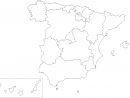 Carte Espagne Vierge Régions, Carte Vierge Des Régions De L dedans Carte Des Régions Vierge