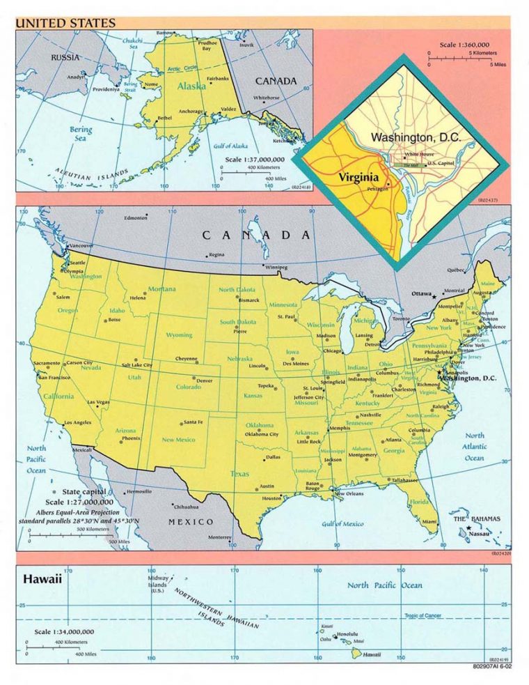 Carte Etats-Unis, Carte De Etats-Unis destiné Carte Etat Amerique