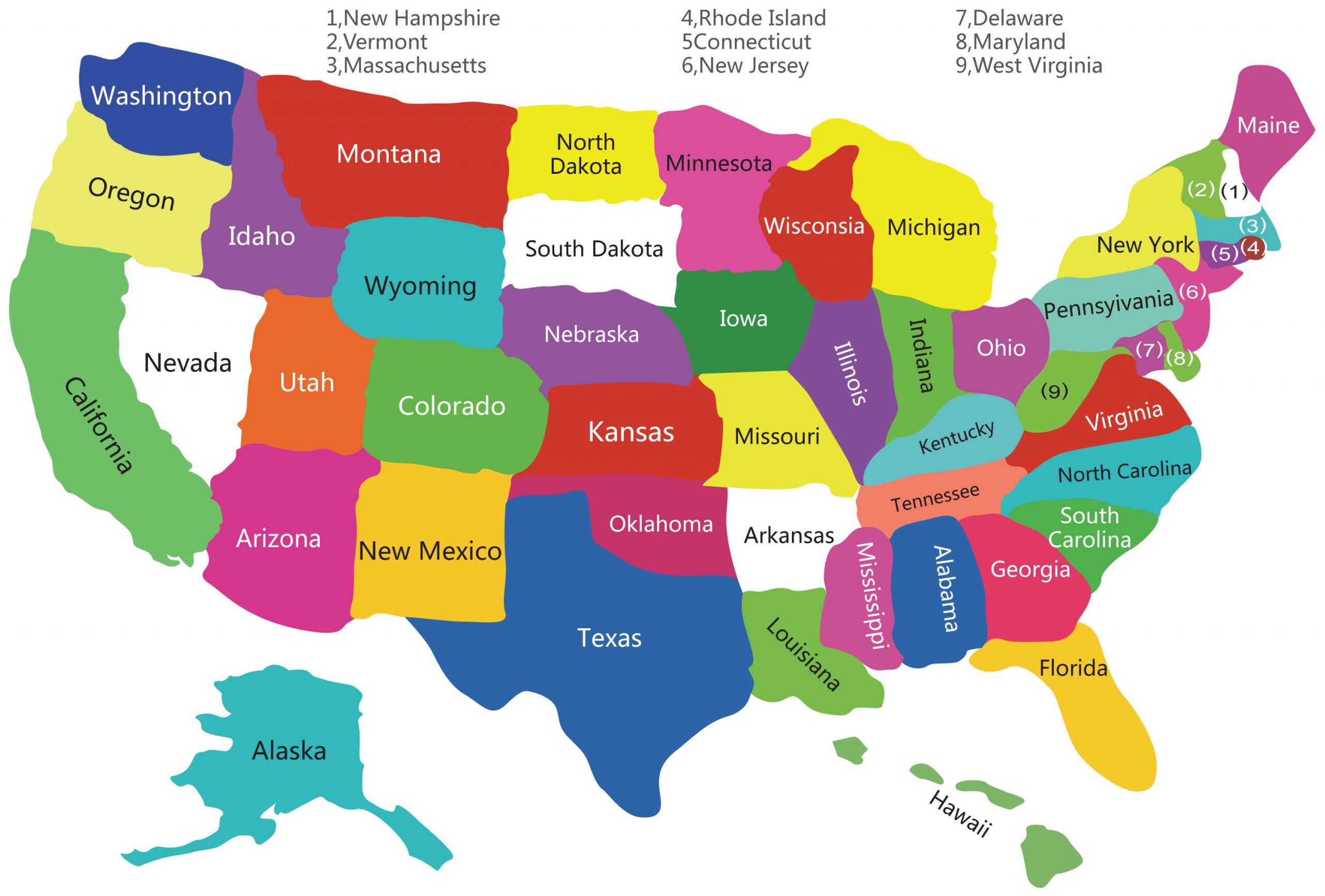 Carte États-Unis Vierge Régions, Carte Vierge Des Régions intérieur Carte Des Etats Unis À Imprimer