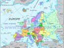 Carte Europe, Carte Du Monde concernant Carte De L Europe Détaillée