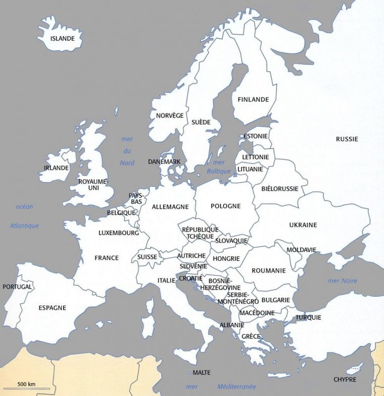 Carte Europe | Carte Europe, Carte Europe Vierge Et Géographie concernant Carte Europe Vierge