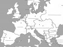 Carte Europe Cm1 À Compléter | My Blog concernant Carte Europe Vierge