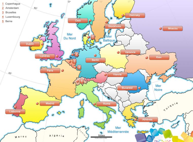 Carte Europe Images Et Photos » Vacances – Arts- Guides Voyages avec Carte Vierge De L Union Européenne