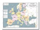 Carte Europe Politique Et Union Européenne : Affiche Format 80X60 Cm pour Carte Union Européenne 28 Pays