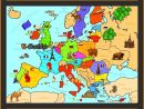 Carte Europe - Symboles Des Pays | Carte Europe, Géographie intérieur Carte Europe Enfant