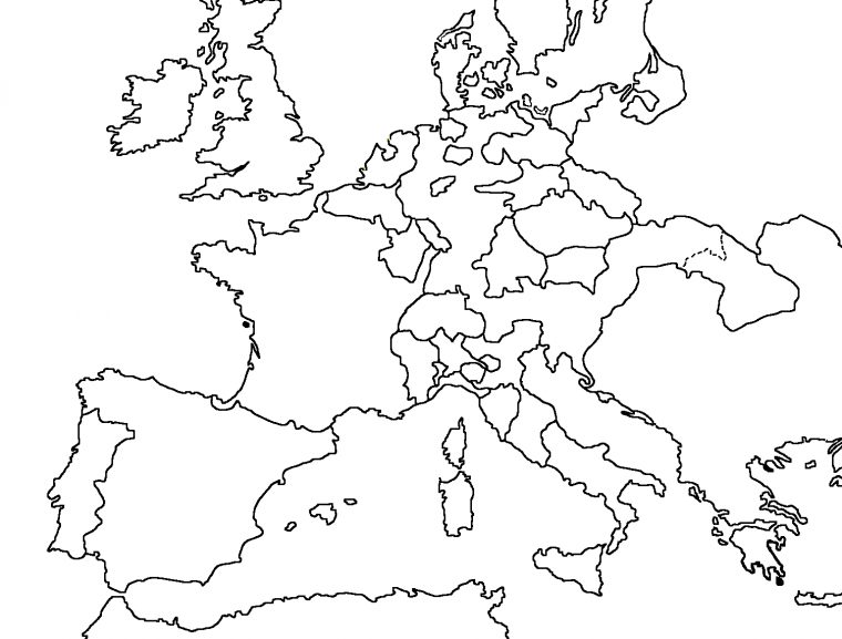 Carte Europe Vierge Png 4 » Png Image à Carte Europe Vierge