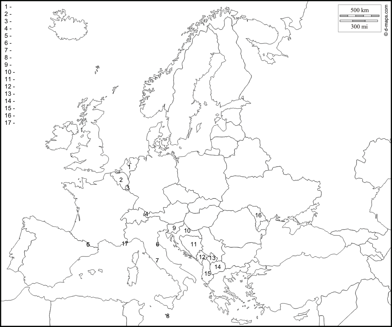 Carte Europe Vierge Png 7 » Png Image concernant Carte De L Europe Vierge