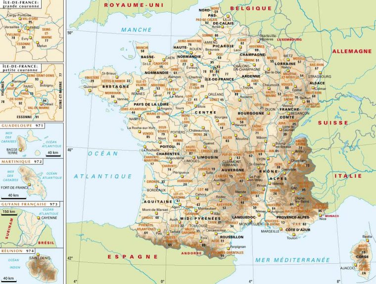 Carte France, Carte De France à Carte Geographique Du France