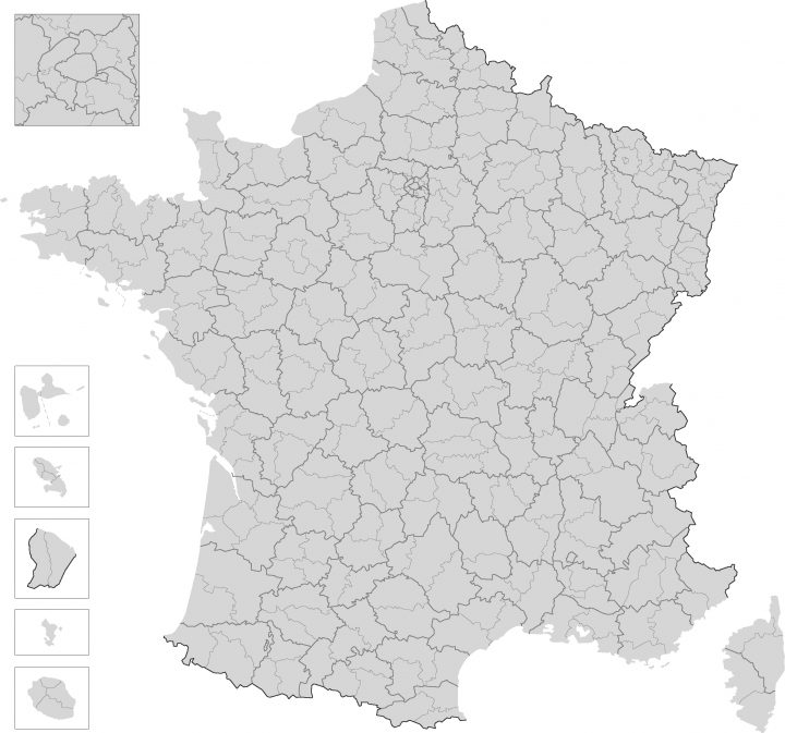 Carte France Departement à Carte Département Vierge