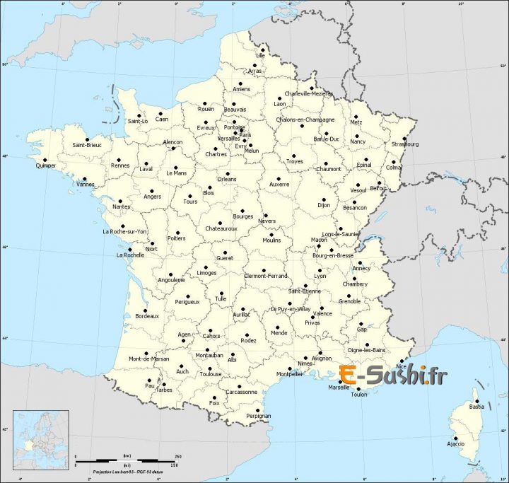 Carte France Et Italie à Carte De La France Avec Ville