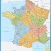 Carte France Geante Routiere Regions Impression Numérique pour Carte Des Régions Françaises