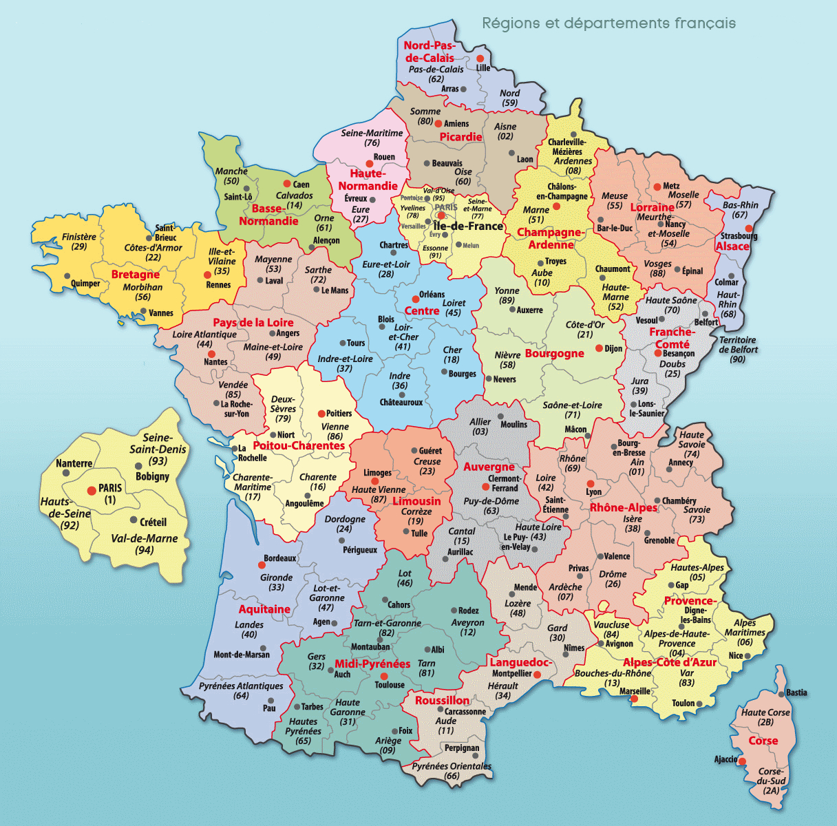 Carte France Villes : Carte Des Villes De France avec Carte De France A Imprimer