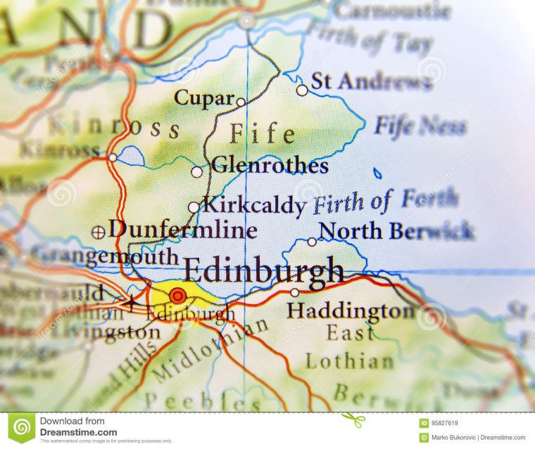 Carte Géographique De Pays Européen Ecosse Avec La Capitale dedans Pays Et Capitales D Europe