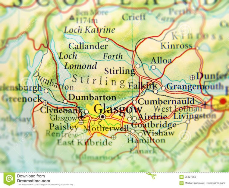 Carte Géographique De Pays Européen Ecosse Avec La Capitale pour Carte De L Europe Capitales