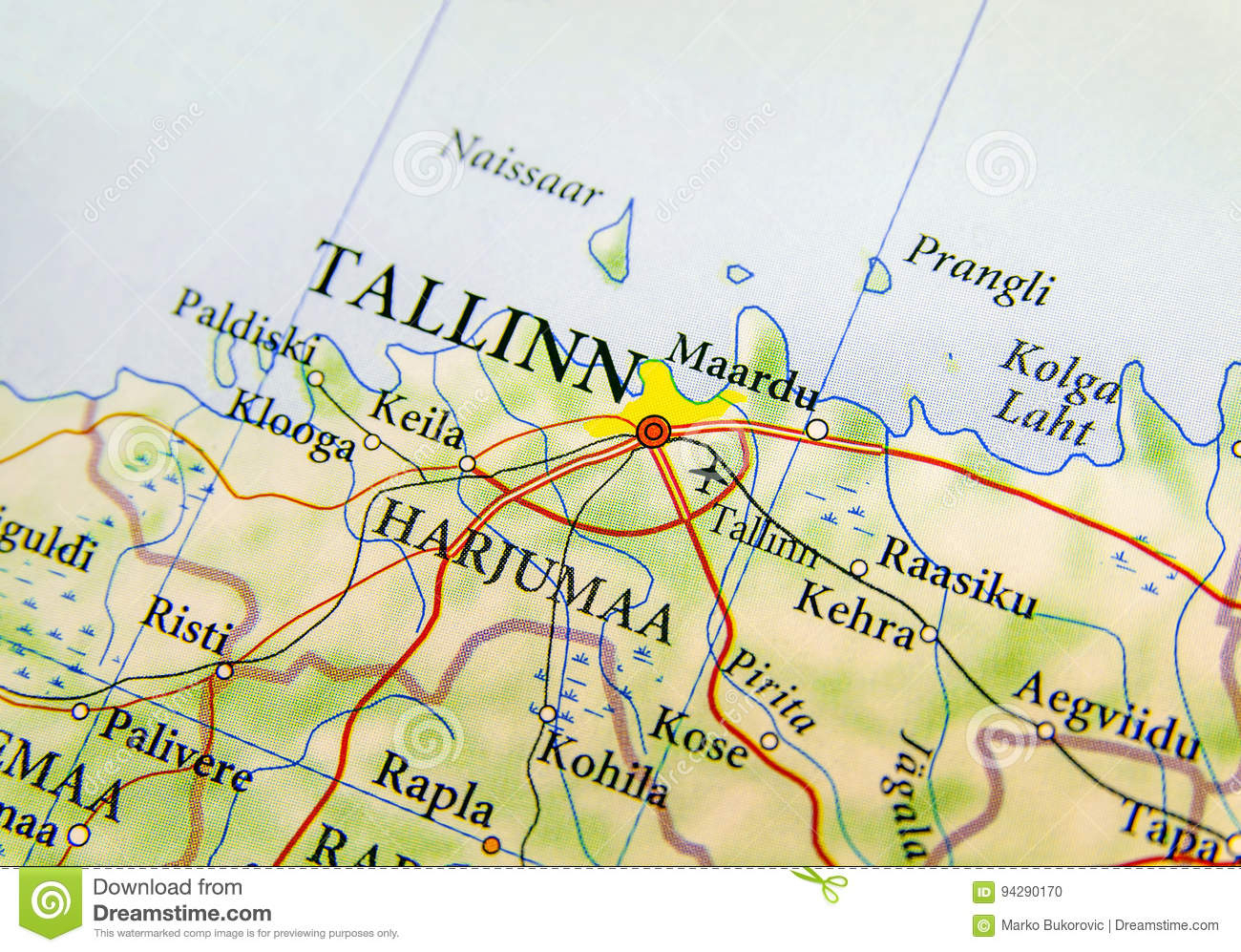 Carte Géographique De Pays Européen Estonie Avec La Capitale avec Carte De L Europe Avec Capitale
