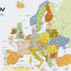Carte Géographique Pliée Europe Codes Postaux Dsv Bc Maps avec Carte D Europe 2017