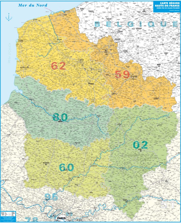 Carte Hauts-De-France tout Carte De La France Région